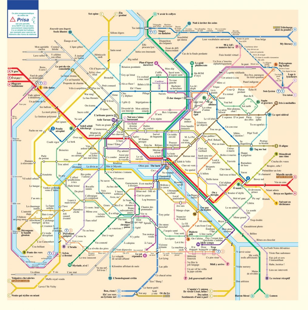 Stations de métro en anagrammes 