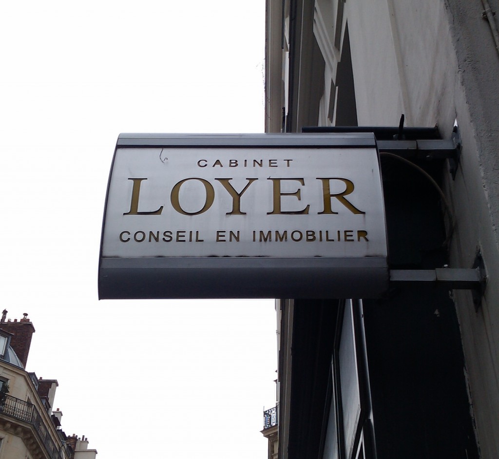 loyer agent immobilier
