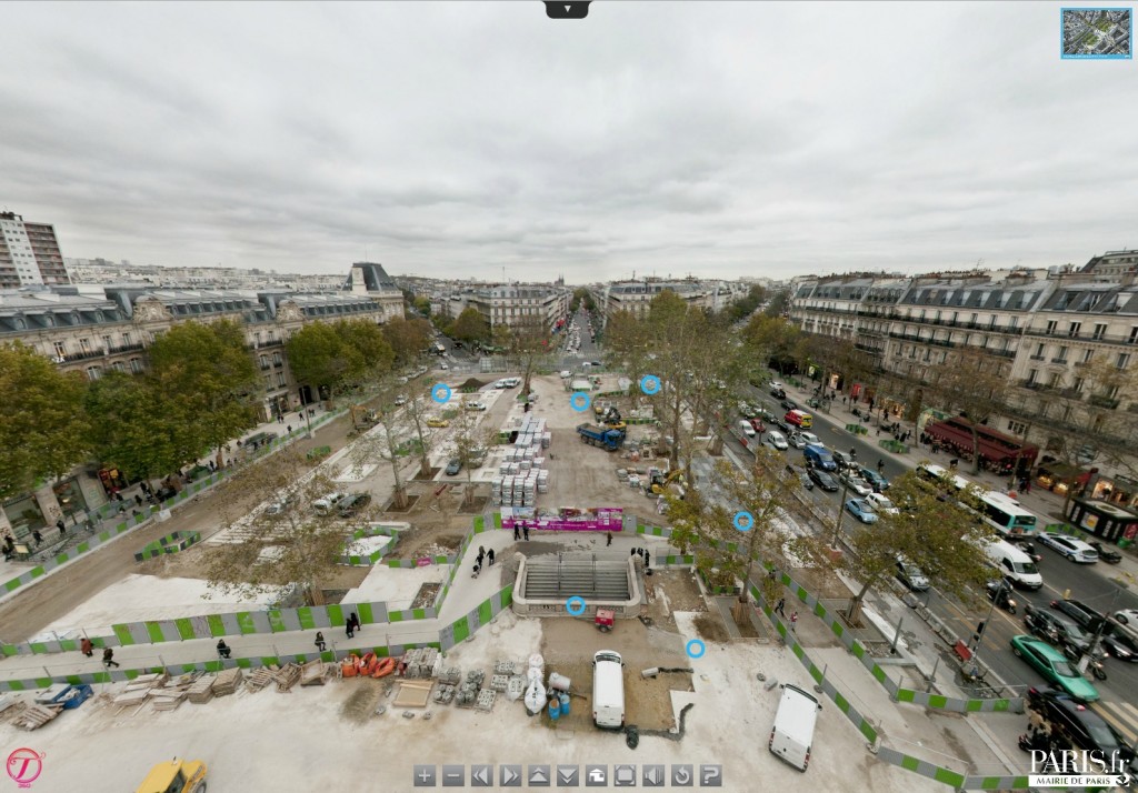 place de la république en travaux