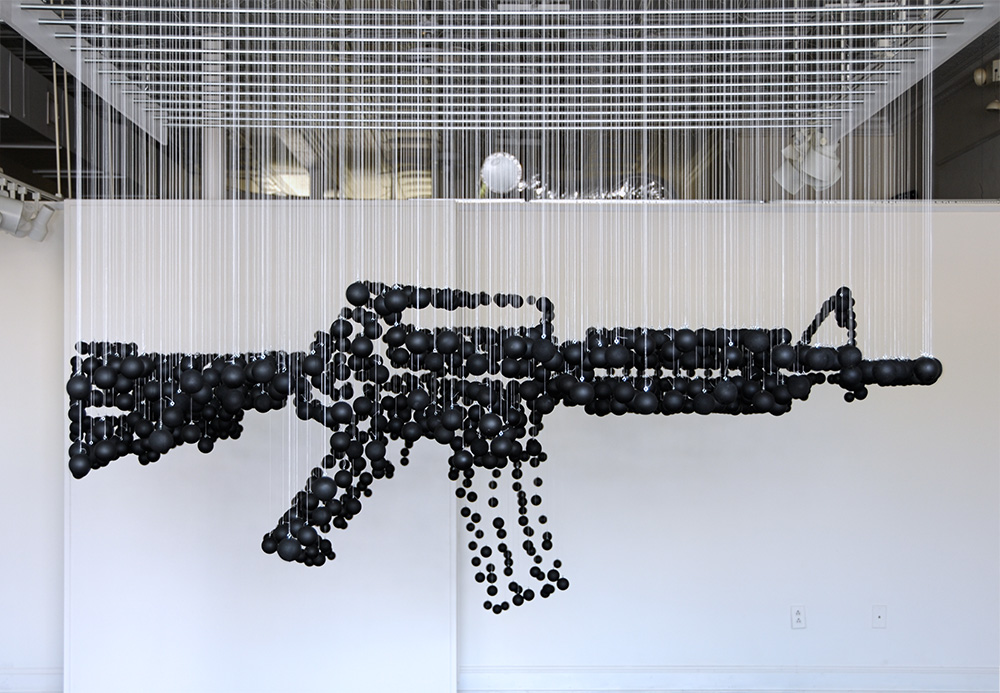 Michael Murphy Damage 2013 ping pong balls oeuvre