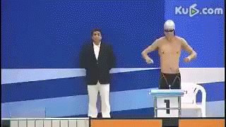 Gif natation synchro humour