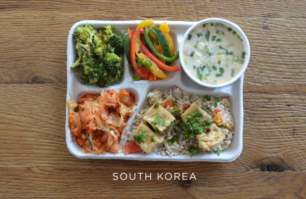Corée du Sud plateau repas école