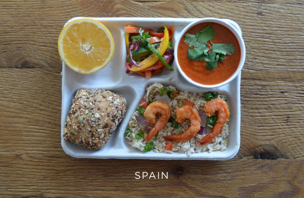 Espagne plateau repas école