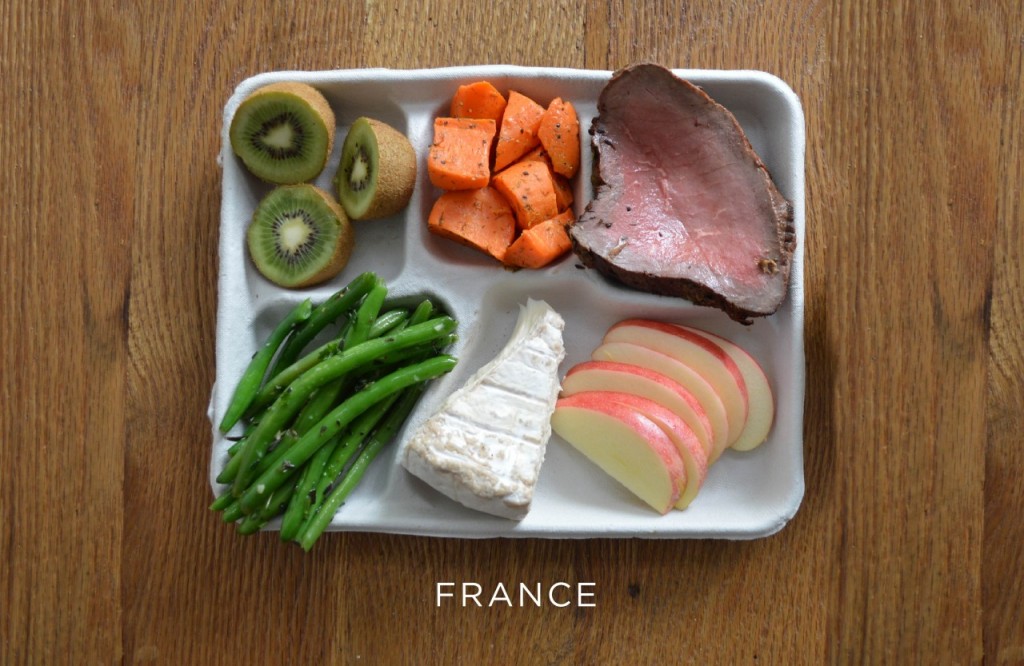 France plateau repas école