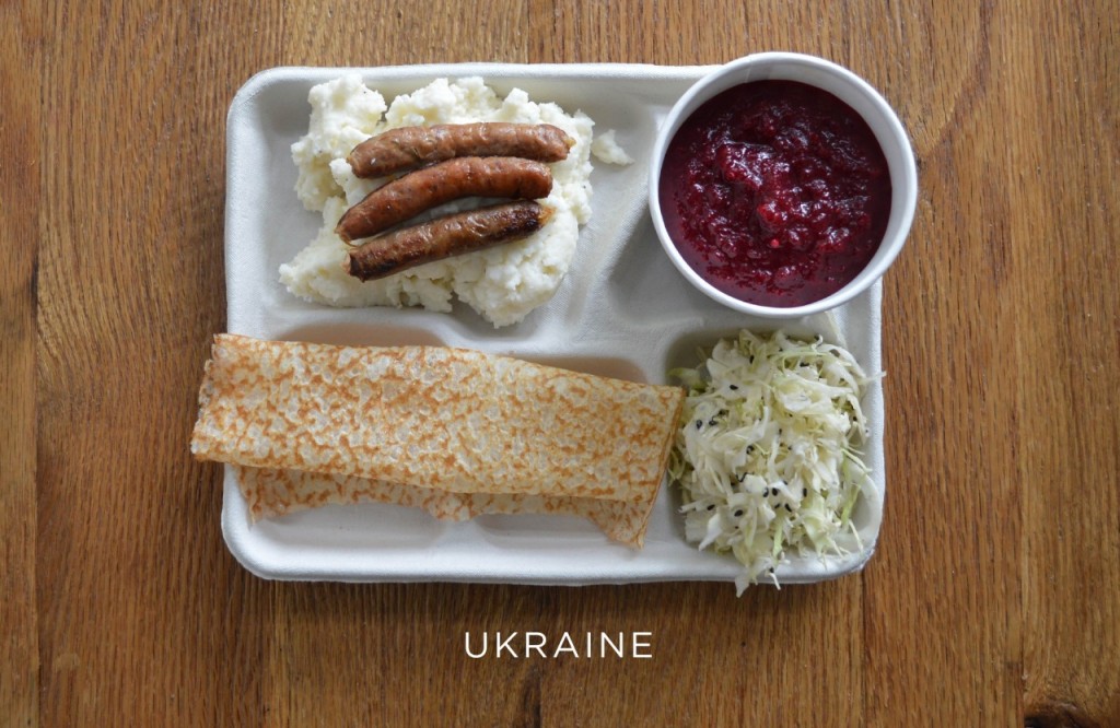 Ukraine plateau repas école